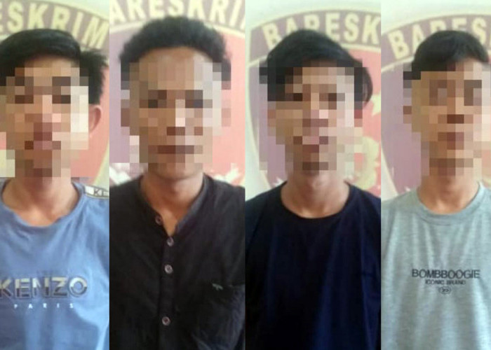 Polsek Lempuing Tangkap Empat Pelaku Curas di OKI, Ini Barang Bukti yang Berhasil Diamankan