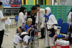 Kloter 11 Emabrkasi Palembang Asal OKU Timur Tiba di Asrama Haji, 82 Persen Resiko Tinggi 