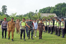 Jelang Pencoblosan, Polres OKI Gelar Apel Pengamanan Pilkada 2024