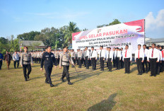 Persiapan Pilkada 2024, Polres OKI Gelar Apel Pasukan Operasi Mantap Praja Musi