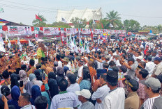 Deklarasi Pasangan JADI, Ribuan Simpatisan Padati Taman Segitiga Emas Kayuagung