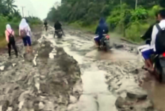 Kondisi Jalan Jalur 29 Air Sugihan Memprihatinkan, Pelajar dan Pedagang Kesulitan Melintas