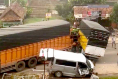 Tabrakan Beruntun Akibat Rem Blong di Banyuasin, Lalin di Jalintim Palembang-Betung Macet Panjang