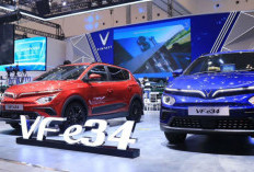 VinFast Pamerkan VF 5 dan VF e34 di GIIAS 2024 Punya Motor Listrik 70Kw, Ini Spesifikasinya!