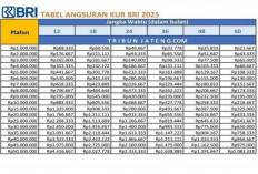 Simulasi Cicilan KUR BRI 2025: Pinjam Rp 50 Juta Tenor 12-60 Bulan, Cek Syarat dan Tabelnya