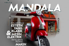 Volta Mandala S: Motor Listrik Premium  Desain yang Milenial, Mampu Tempuh Jarak 180 KM dalam Sekali Cas