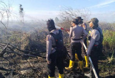 Alhamdulillah, Tim Gabungan Berhasil Padamkan Kebakaran Lahan Gambut di Desa Tulung Selapan Ilir