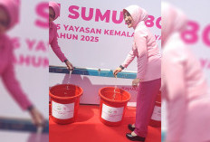 Warga Kutaraya Terima Bantuan Sumur Bor dari Bhayangkari Sumsel