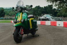 Scomadi Ikut Pamerkan Skuter Terbaru Scomadi TT 200w Frank Sanderson di GIIAS 2024