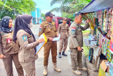 Penertiban PKL di Taman Segitiga Emas, Satpol PP OKI Beri Peringatan Terakhir