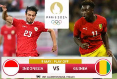 Laga Play-off Olimpiade Paris 2024  Indonesia vs Guinea Digelar Tertutup, Ini Cara Nonton Streaming