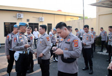 Cegah Pelanggaran, Propam Polda Sumsel Sidak Kedisiplinan Anggota Polres OKI
