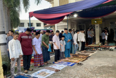 Berjalan Khidmat Ratusan Jemaah Muhammdiyah Laksanakan Salat Ied Idul Adha di Masjid Jami Balayudha Palembang