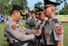 4 Pejabat Utama Polres Ogan Ilir Lakukan Sertijab di Hadapan Kapolres, Mantan Pama Polres OKI Jabat Kasikum