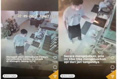 Terekam CCTV Barista Mengeluarkan Api Dari Tangan, Warganet Malah Samakan Dengan Ini