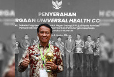  Cover 97 % Warganya Lewat JKN-Kes, Pemkab OKI Dianugerahi UHC Award