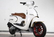 Mirip Vespa! Tangkas V8 Motor Listrik Zero Emisi dengan Desain Futuristik dan Elegan