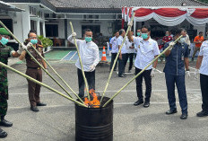 Kejari OKI Musnahkan Narkotika dan Senpi Barang Bukti dari 71 Perkara